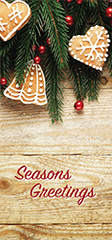 Double DL Christmas Card Design - Shortbread